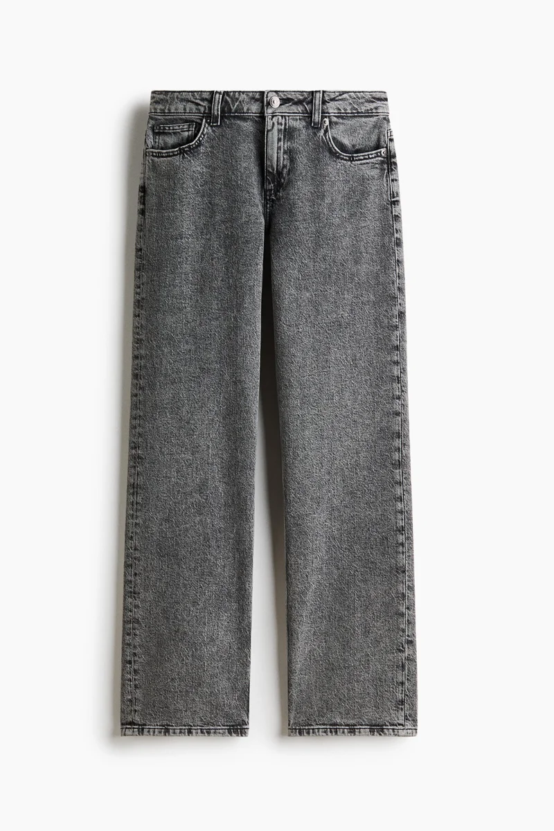 H&M  Slim Straight Regular Waist Jeans for Women | Best Price UAE