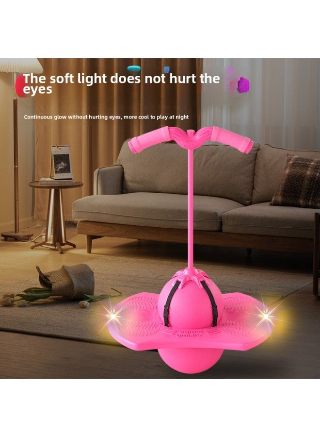 Loquat Luminous Jumping Ball Children's Bouncing Ball Adult Balance Fitness Bouncing Ball Kindergarten Kids Frog Bounce Toy-Color:Upgraded Handle Removable (luminous Frog❤️Green) Load-bearing 290kg Free Ai - Image 4