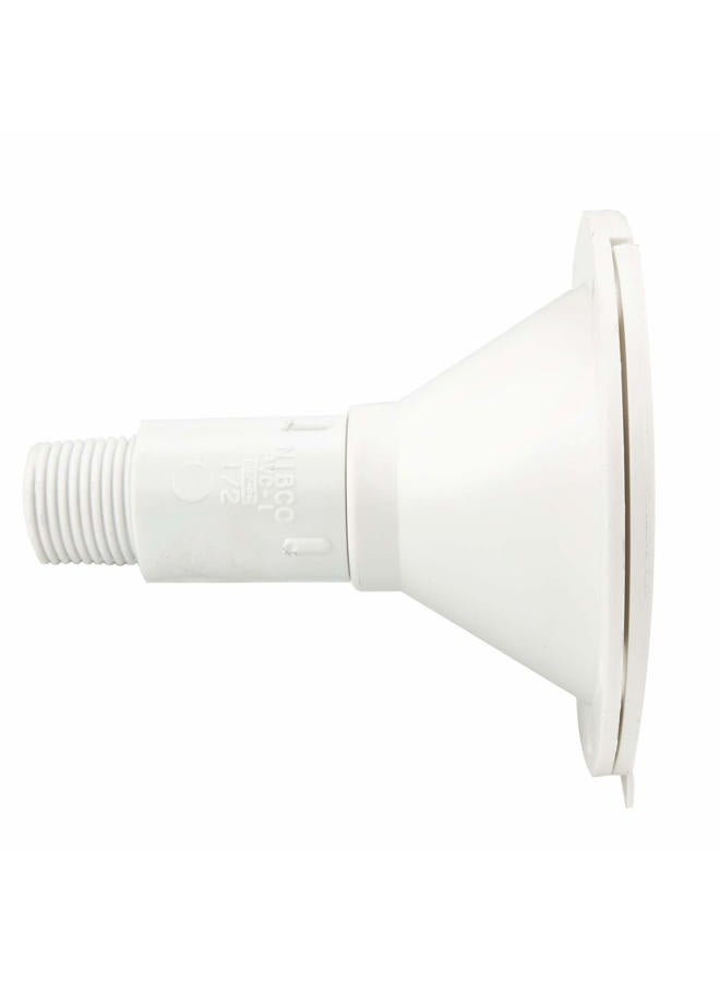 RecPro RV Exterior Spray Port Hook-Up Connector | Optional Hose With Sprayer or Quick Connector | RV Exterior Shower (White, Port Only) - Image 4