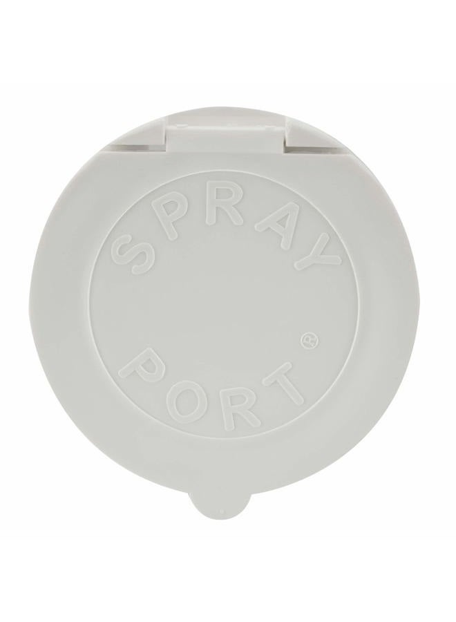 RecPro RV Exterior Spray Port Hook-Up Connector | Optional Hose With Sprayer or Quick Connector | RV Exterior Shower (White, Port Only) - Image 3