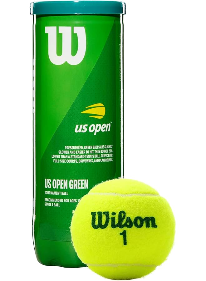 Wilson US Open Tournament Tennis Ball 3 Ball Can - Image 1