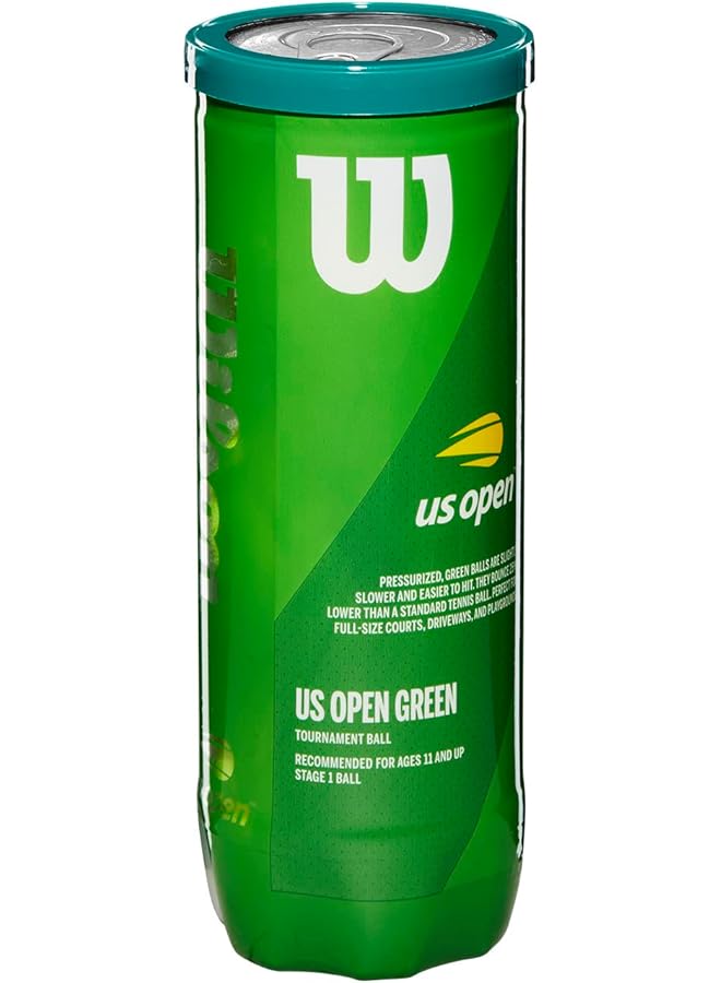 Wilson US Open Tournament Tennis Ball 3 Ball Can - Image 5