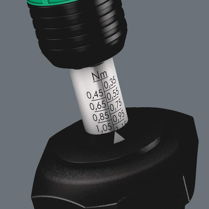 WERA Series 7400 Kraftform Adjustable Torque Screwdriver with Rapidaptor Quick-Release Chuck (0.1-3.0 Nm) - Image 3