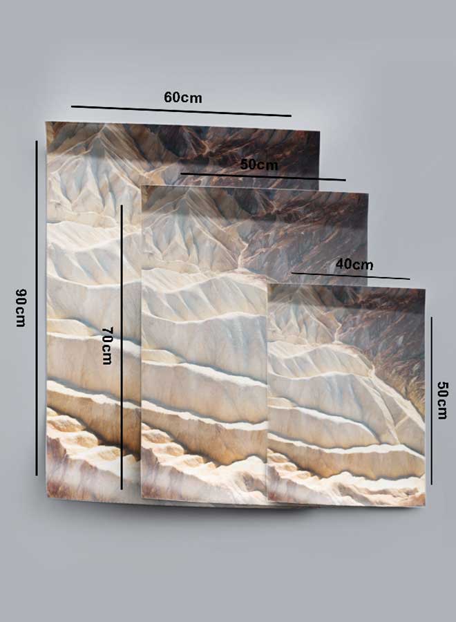 LOWHA Poster Painting Art With Four Separate Pieces Of Double-Sided Stickers Rocky Hills Top View For Home Bedroom Living Room And Office Decor  - Image 4