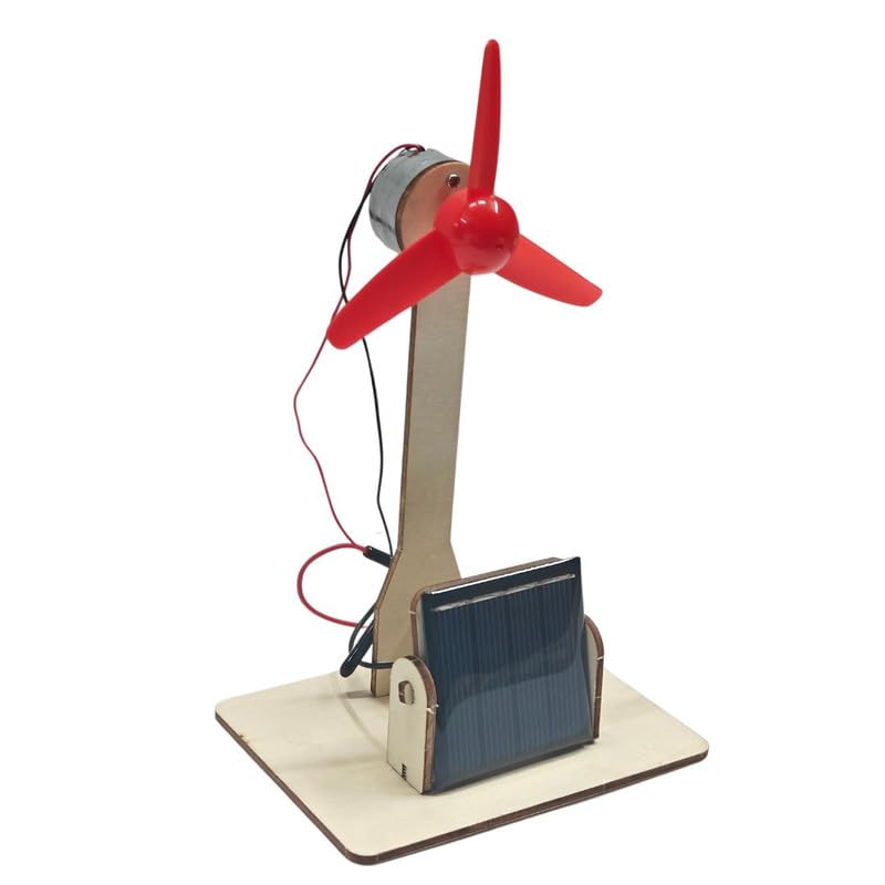 ESPtronics Readymade Mini Solar Panel DC Motor Toy Fan Science Project kit Working Model Easy Assembly Solar Powered for School Students and Kids - Image 3