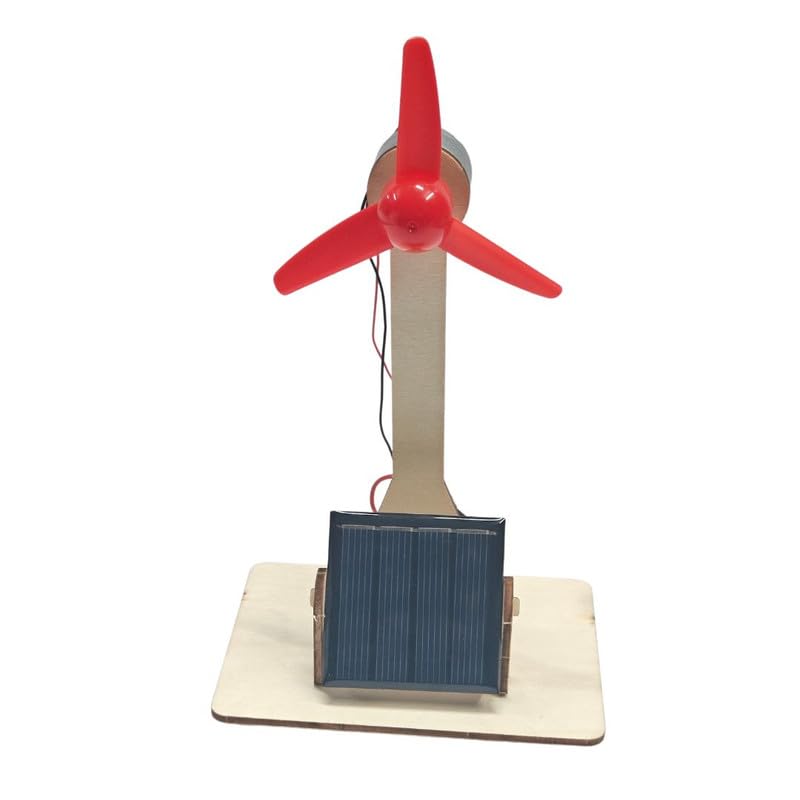 ESPtronics Readymade Mini Solar Panel DC Motor Toy Fan Science Project kit Working Model Easy Assembly Solar Powered for School Students and Kids - Image 1