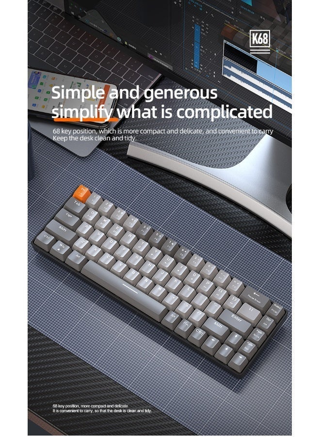 Free wolf Freewolf K68 Bluetooth Wireless Dual-Mode Mechanical Keyboard - Image 4