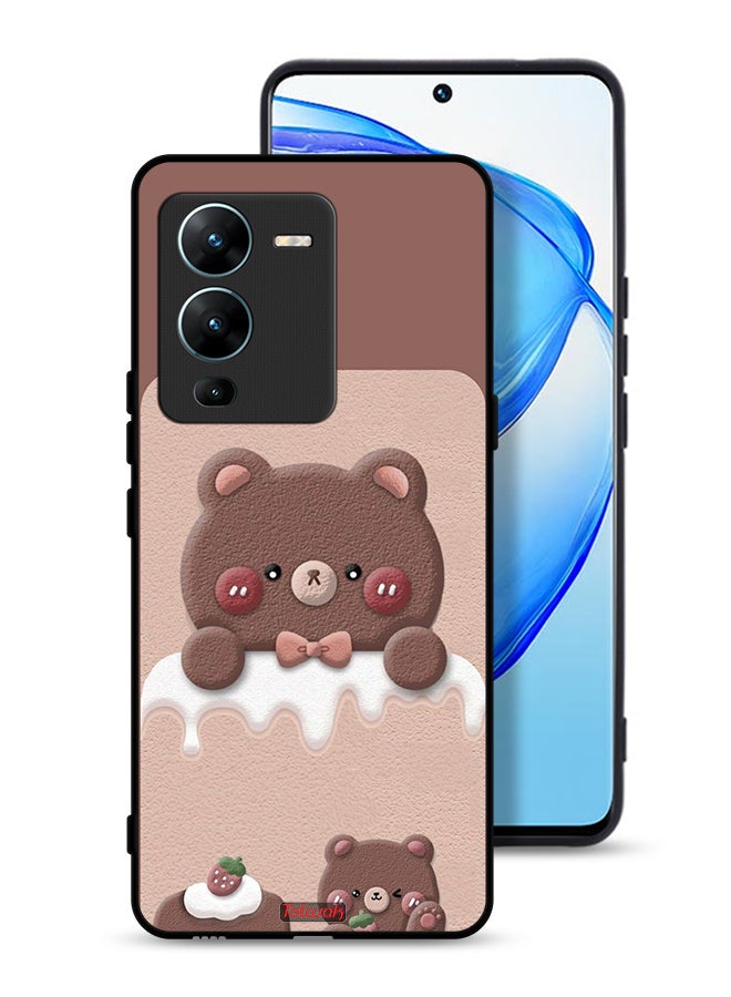 Tolwak Vivo V25 Pro 5G Protective Case Cover Bear Strawberry - Image 1