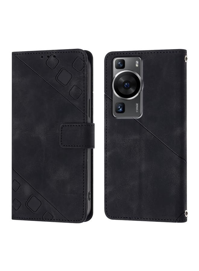 Zaboon Case For Huawei P60 / P60 Pro Skin Feel Embossed Leather Phone Case - Image 2