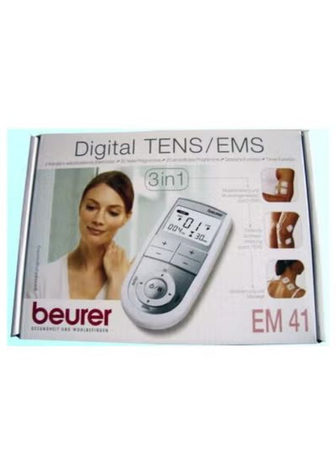 بيورير EM 41 وحدة تحفيز العضلات الإلكترونية عبر الجلد (TENS/EMS) الرقمية وحدة تحفيز العضلات الإلكترونية للعضلات - Image 1