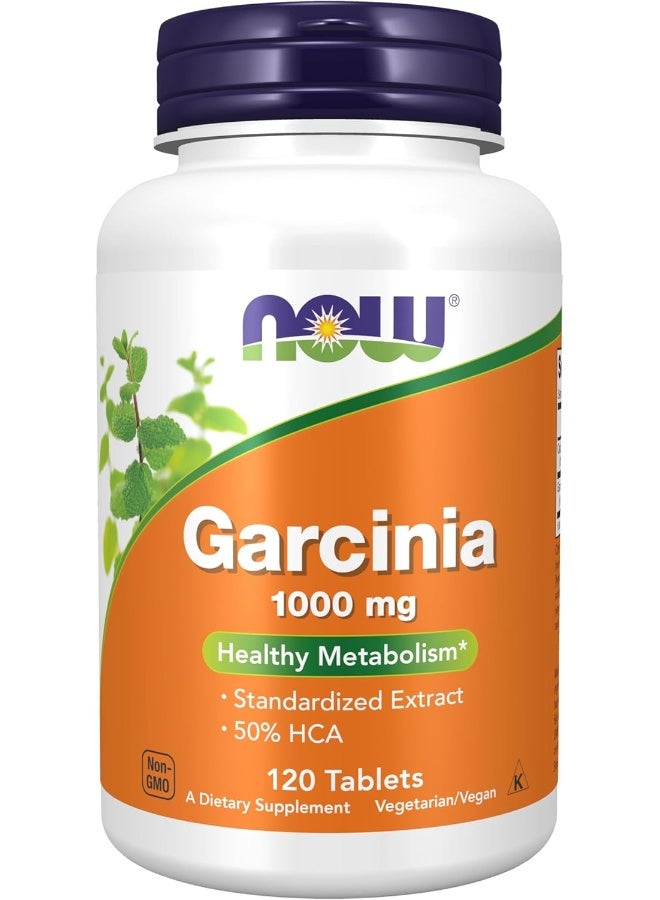 Now Foods Garcinia 1000 mg 120 Tablets - Image 1