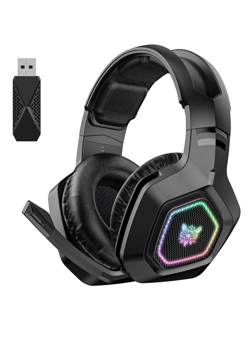 onikuma - B100 LED Lights Wireless Gaming Headset With Microphone - Image 1