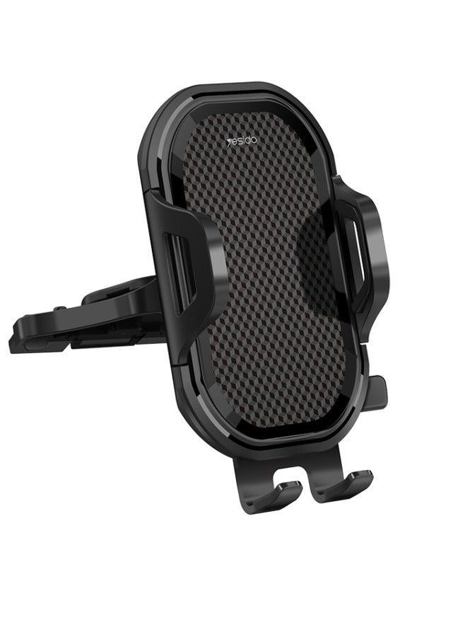 Yesido C84 Car Phone Holder With Air Vent Clips Black - Image 2
