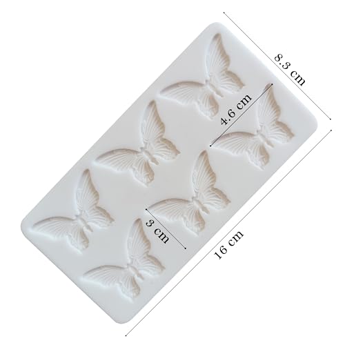MoldBerry Silicone Butterfly Shape Garnishing Mold Candy Cake Baking Mould Cake Decorating Mold Kitchen Baking Tool Chocolate for Fondant Cake Decorating (Pack of 1) - Image 2