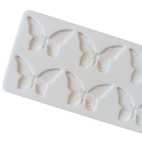 MoldBerry Silicone Butterfly Shape Garnishing Mold Candy Cake Baking Mould Cake Decorating Mold Kitchen Baking Tool Chocolate for Fondant Cake Decorating (Pack of 1) - Image 3