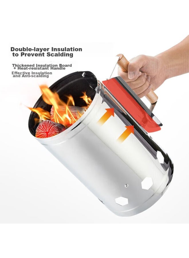 Suncojia Charcoal, Fire Starter, Charcoal Ignition Tube, Charcoal Ignition Bucket, Fire Starter Bucket, Charcoal Ignition Bucket, Water Boiling And Tea Brewing Tool - Image 4