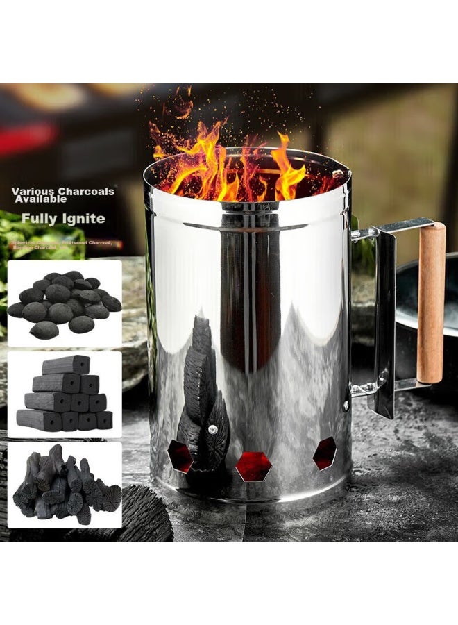 Suncojia Charcoal, Fire Starter, Charcoal Ignition Tube, Charcoal Ignition Bucket, Fire Starter Bucket, Charcoal Ignition Bucket, Water Boiling And Tea Brewing Tool - Image 3