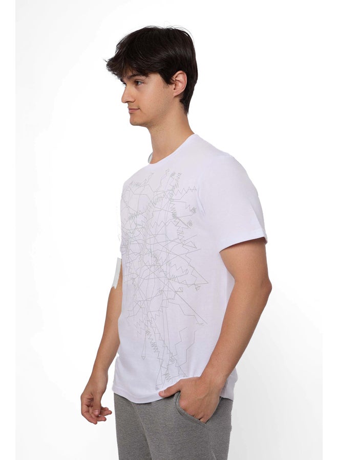 Premoda تي شيرت رياضي كاجوال بقصّة عادية وعضلات بارزة - Image 4