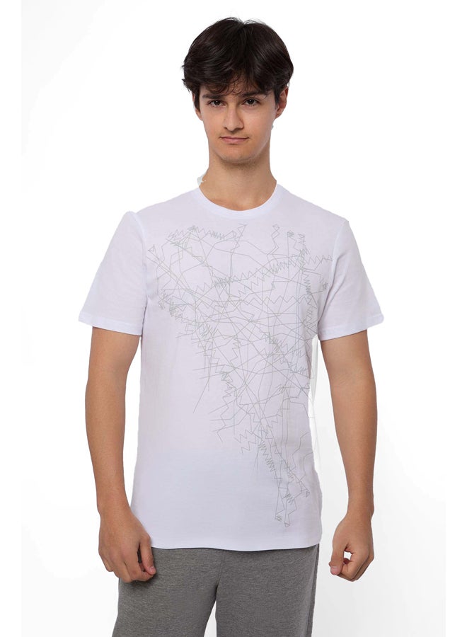 Premoda تي شيرت رياضي كاجوال بقصّة عادية وعضلات بارزة - Image 1