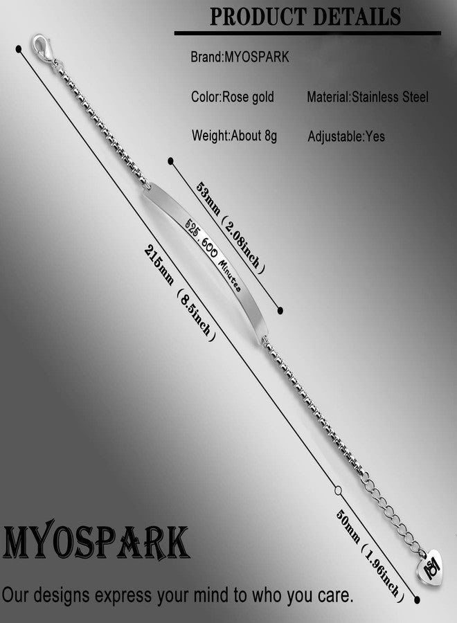 ميوسبارك سوار MYOSPARK 525600 Minutes، مجوهرات مستوحاة من فصول الحب، هدية لمحبي الموسيقى (سوار 525 600) - Image 4