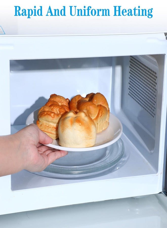 Yolev 2Pcs 7in Microwave Turntable Ring with 1.4cm Rollers Microwave Oven Tray Support Brown Microwave Ring for Turntable 9.65-10.63in Glass Plates - Image 5