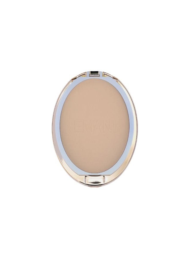 Emani Flawless Matte Powder Foundation - Mineral Compact Makeup for Sensitive Skin, Buildable Coverage, Shine Control, Long-Lasting Finish Up for Sensitive Skin and Oil Control, Warm Beige - Image 2