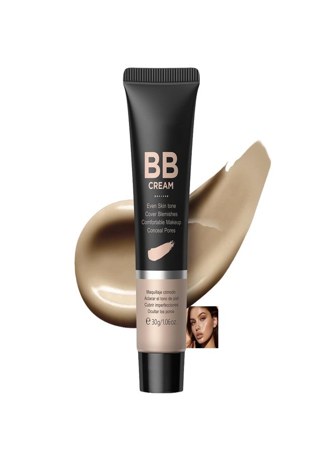 MIESCHER Hydrating BB Cream, Full-Coverage Foundation & Concealer Face Moisturizer for Women Beauty Skin, Even Skin Tone, Oil Control & Cover Flaws, Natural Finish for All Skin Types (Wheat 270) - Image 1