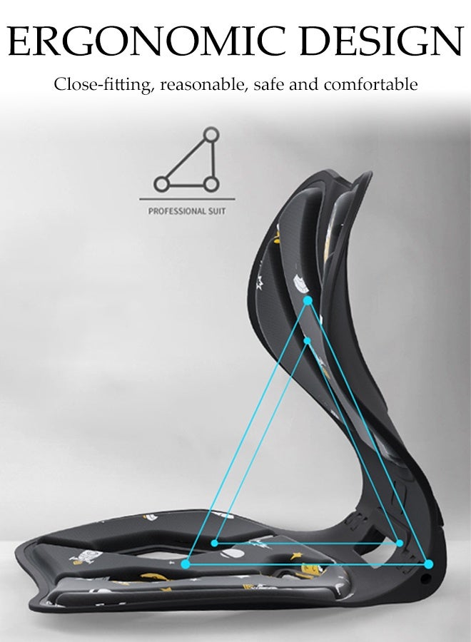DUNISO Ergonomic Lumbar Support Pillow,Back Support Pillow ,Computer Chair,Chair Back Support for Good Posture Correction and Back Pain Relief, Perfect for Office Chair, Floor Seat, Work from Home - Image 5