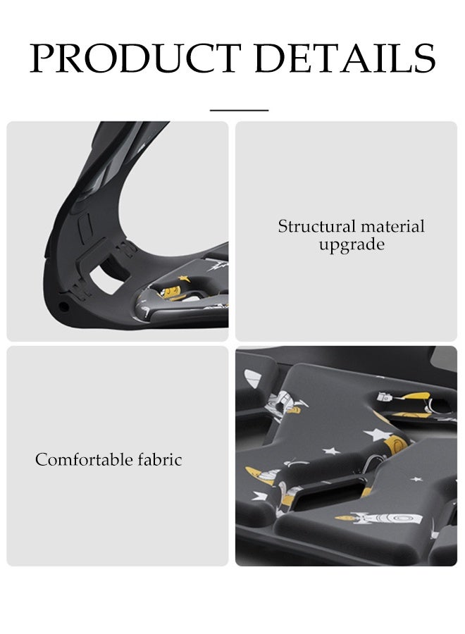 DUNISO Ergonomic Lumbar Support Pillow,Back Support Pillow ,Computer Chair,Chair Back Support for Good Posture Correction and Back Pain Relief, Perfect for Office Chair, Floor Seat, Work from Home - Image 3
