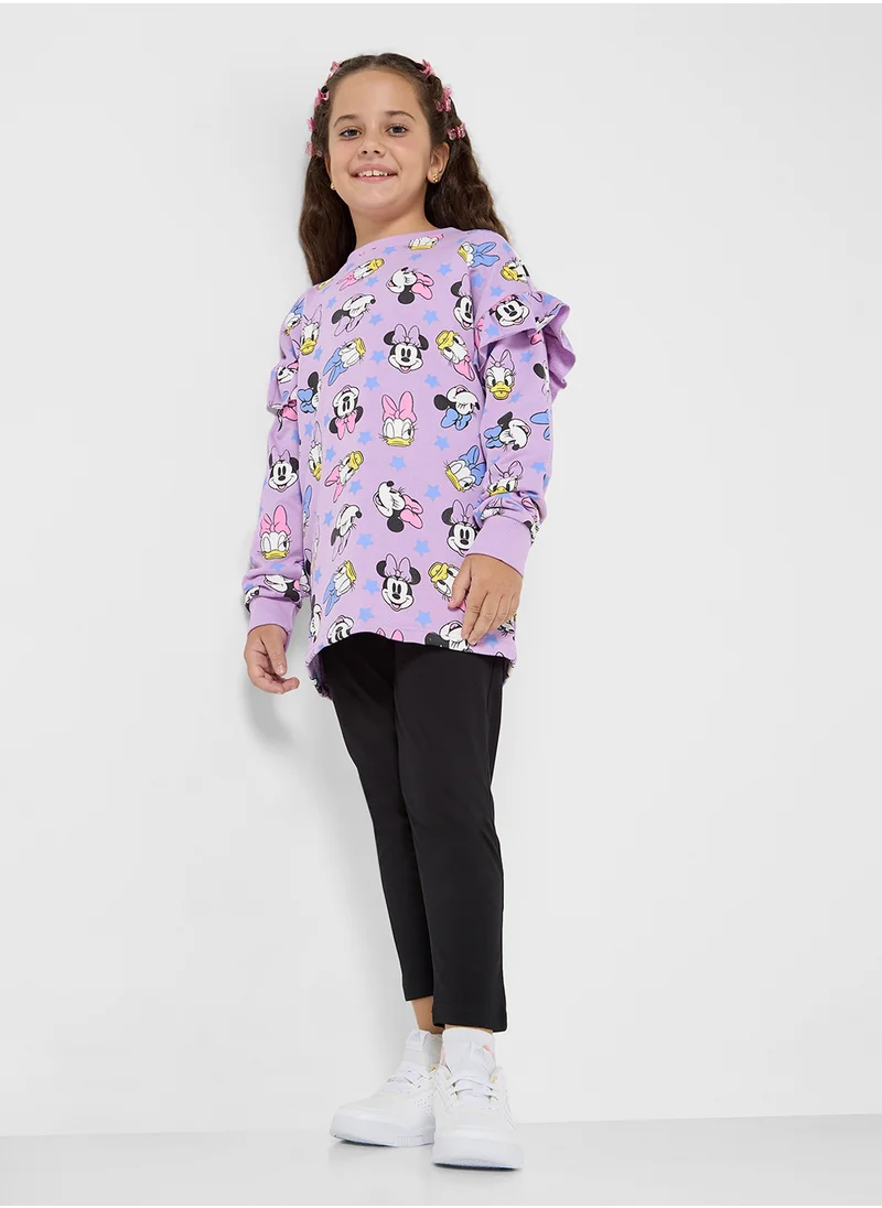 ديزني Minne Mouse Graphic Singhic Set