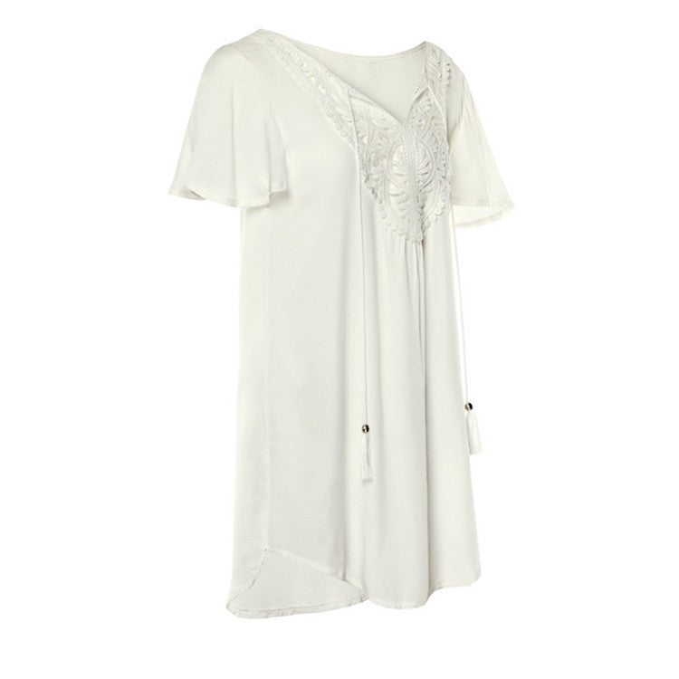Solid Color Fine Fabric Soft Comfy Top - Wear-resistant Perfect Fit Garment for Trendy Fashion Enthusiasts - Image 2