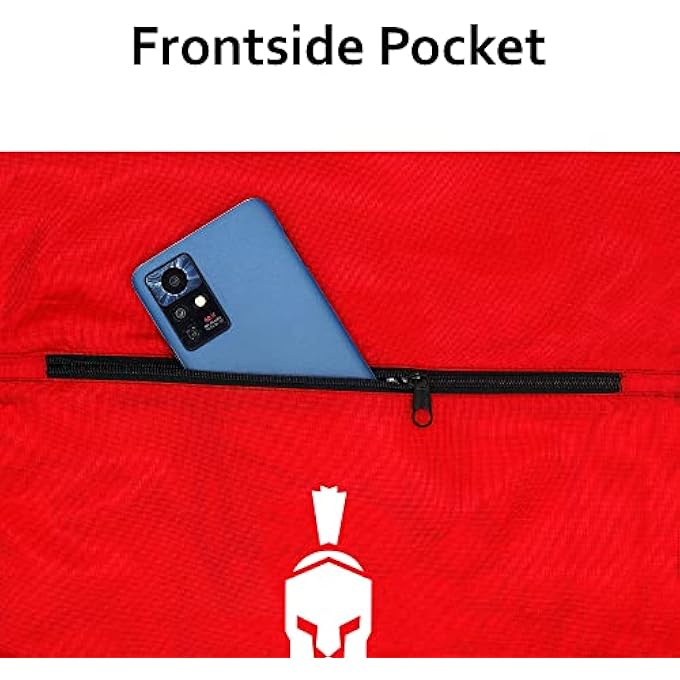 Drawstring Gym Bag Waterproof with zip pocket Large Sports Backpack String Swim Drawstring Sack Nylong Bags Travel Beach School Bag Swimming for Mens Womens Kids Boys Girls Adults Children Ladies - Image 2
