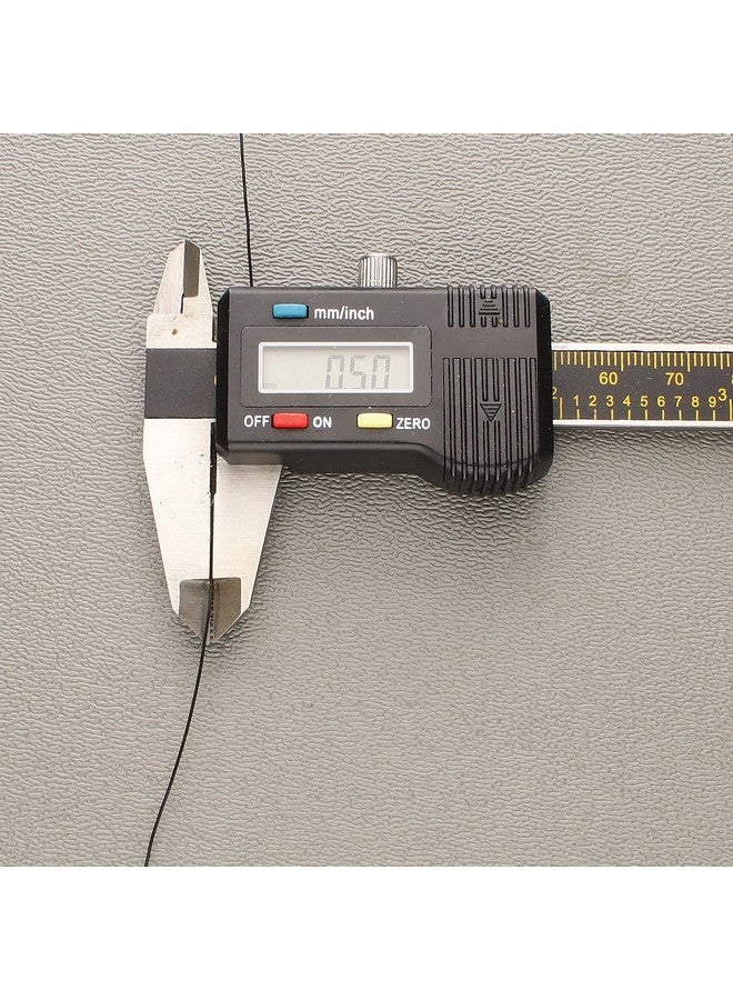 ستريتش ماجيك سلك الخرز والمجوهرات قوي وقابل للتمدد وسهل العقد لون أسود 0.5 مم قطر 25 متر (82 قدم) بكرة سلسلة مرنة لصنع مجوهرات مطرزة - Image 3