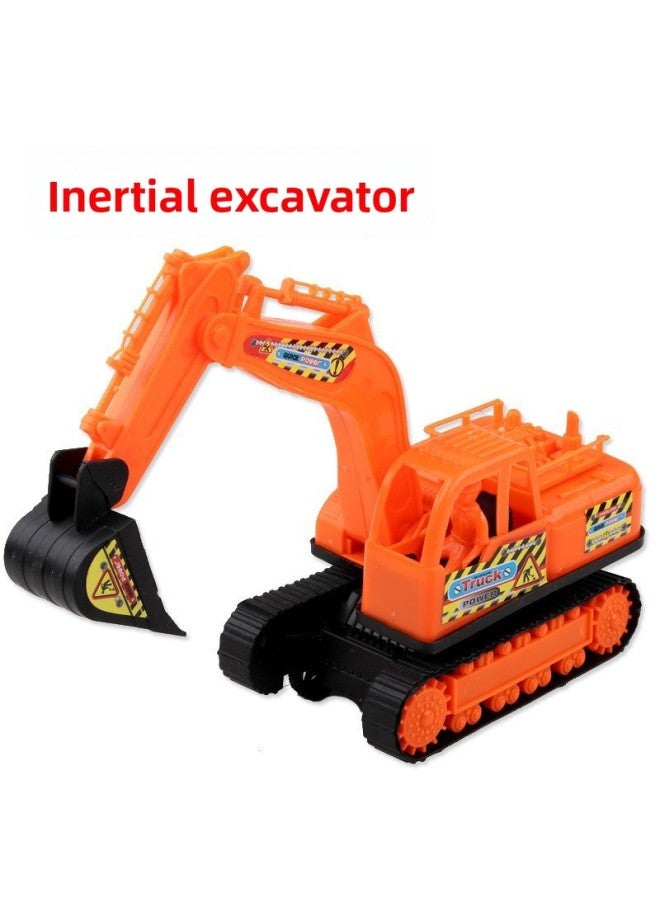 Special Offer Children's Simulation Engineering Vehicle Inertia Excavator Children's Classic Nostalgic Excavator Stall Wholesale 