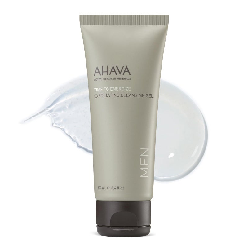 AHAVA Men's Exfoliating Cleansing Gel - Helps Against Clogged Pores, Smoothes & Cleans, Refreshes & Energizes the Skin with exclusive Osmoter & antioxidant botanic complex: G-Force, 3.4 Fl.Oz - Image 1