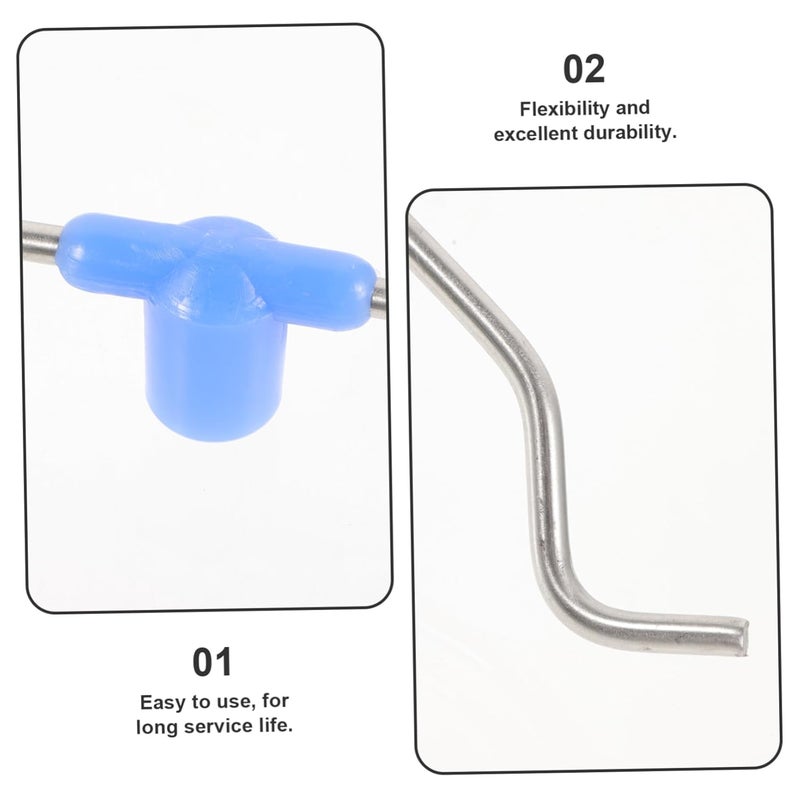 Stainless Steel Infusion Stand Hanging Hook Set 2 Piece Easy Install Drip Bag Hanger - Image 3