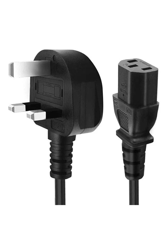 NIBEMINENT 3-Pin Desktop Power Cable UK Plug Black - Image 3
