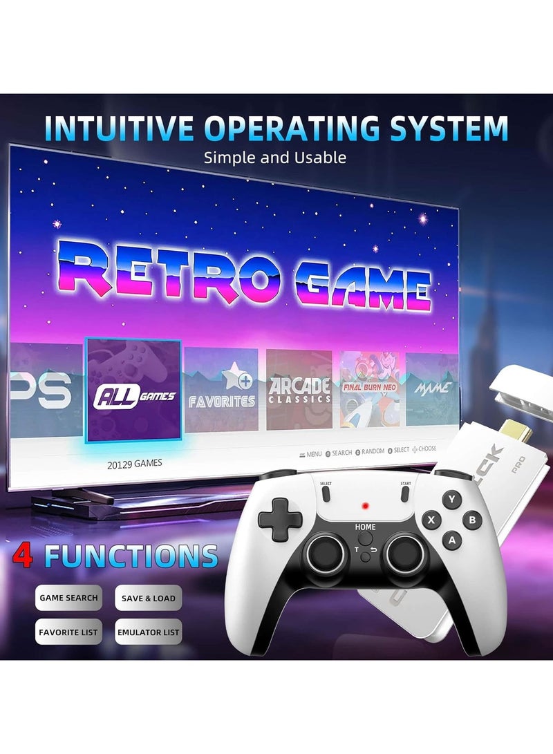 YZMA GLOBAL 4K Wireless TV Game Stick with Dual 2.4G Controllers, Plug and Play HDMI Console, 64GB Memory Built-in - Image 3