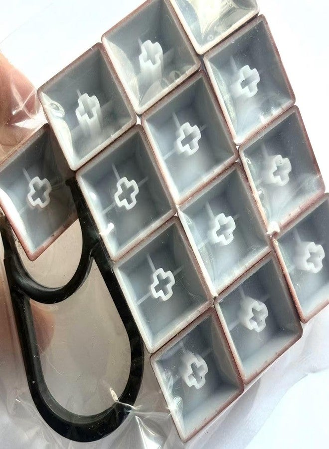 LZYDD 13 قطعة من مفاتيح الألعاب المضيئة لمفاتيح كيبورد كورسير K63، K65، K66، K68، K70، K95 / لوجيتك G pro x G512 G710+ G610 / ريدراجون K585 / IKBC c87 c104 MX كيبورد ميكانيكي للألعاب (أحمر) - Image 4