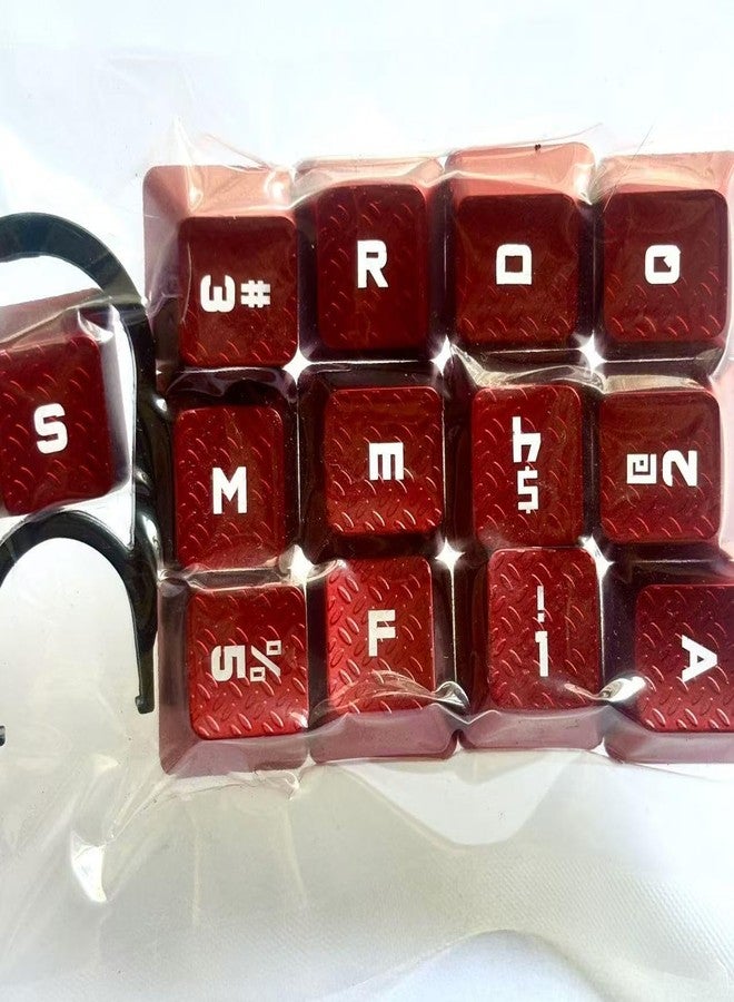 LZYDD 13 قطعة من مفاتيح الألعاب المضيئة لمفاتيح كيبورد كورسير K63، K65، K66، K68، K70، K95 / لوجيتك G pro x G512 G710+ G610 / ريدراجون K585 / IKBC c87 c104 MX كيبورد ميكانيكي للألعاب (أحمر) - Image 1