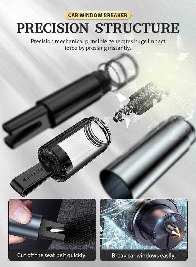 Generic Emergency Car Glass Breaker Tool, 2-in-1 Compact and Portable Window Hammer, Suitable for Emergency Use  - Image 3