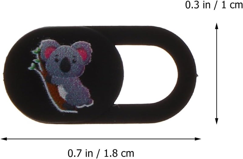 Homoyoyo 3pcs Laptop Webcam Privacy Covers Slide for Phone Computer Tablet Camera with Koala Pattern, Ultra-Thin Security Lens Shield for Visual Privacy Protection - Image 2
