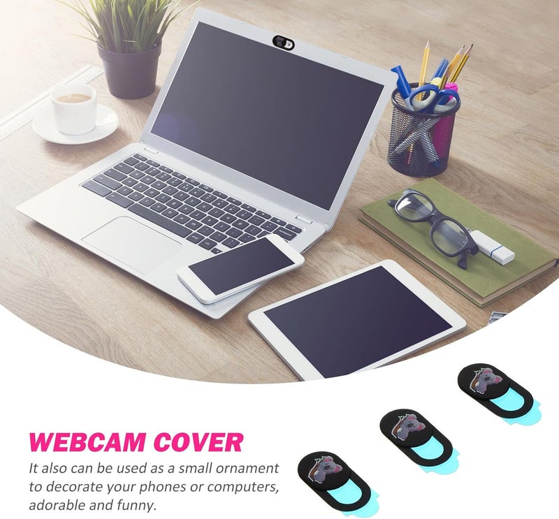 Homoyoyo 3pcs Laptop Webcam Privacy Covers Slide for Phone Computer Tablet Camera with Koala Pattern, Ultra-Thin Security Lens Shield for Visual Privacy Protection - Image 3