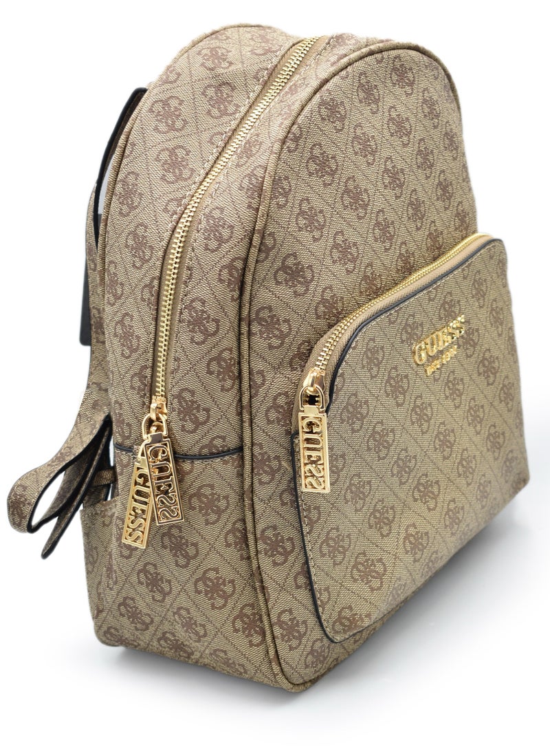 GUESS Guess Home Fashion Zipper Women's Backpack Graffiti Letter Leisure Backpack Printed Women's Bag  - Image 4