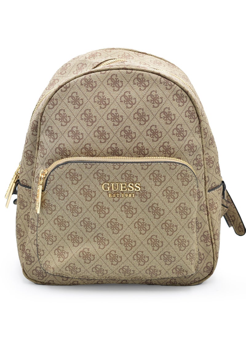 GUESS Guess Home Fashion Zipper Women's Backpack Graffiti Letter Leisure Backpack Printed Women's Bag  - Image 1