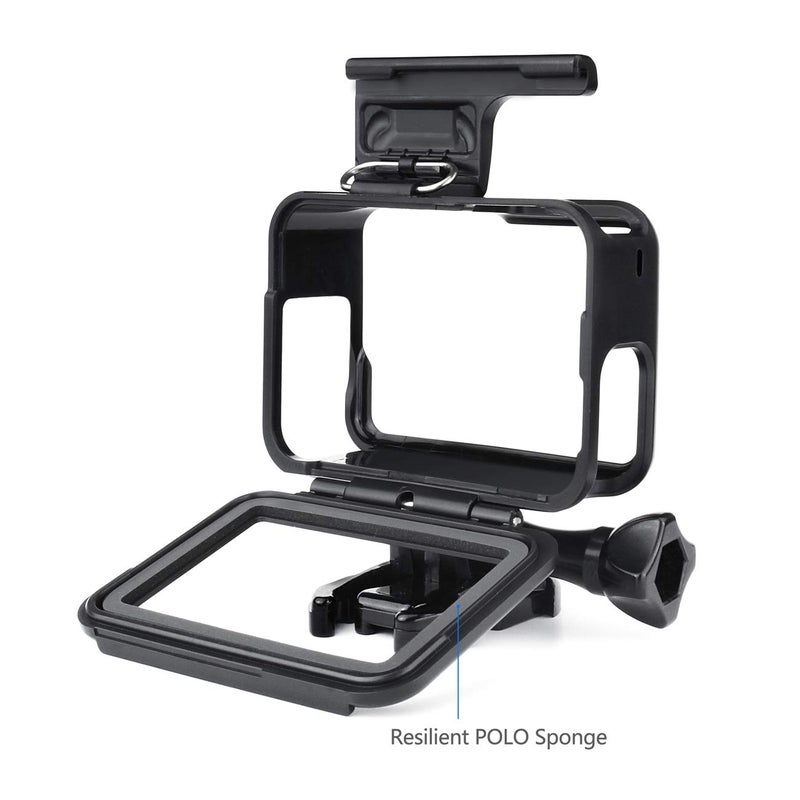 SOONSUN Frame Mount Housing Case Compatible with GoPro Hero 5 6 7 Black, Hero7 Silver, Hero7 White, Hero (2018) Cameras - Image 2