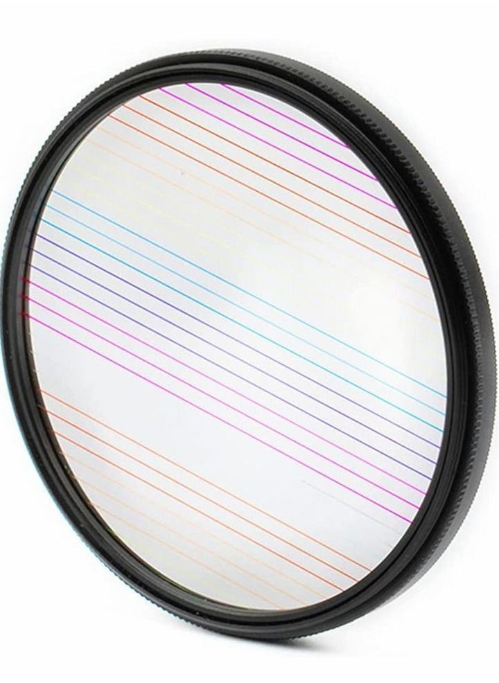 Y&D 77MM Camera Len Filter, Special Film Effect Filter Accessories, Rainbow Glare Polarizer, Widescreen Polarizer for Professional Photography Lens (Rainbow Glare)  - Image 1