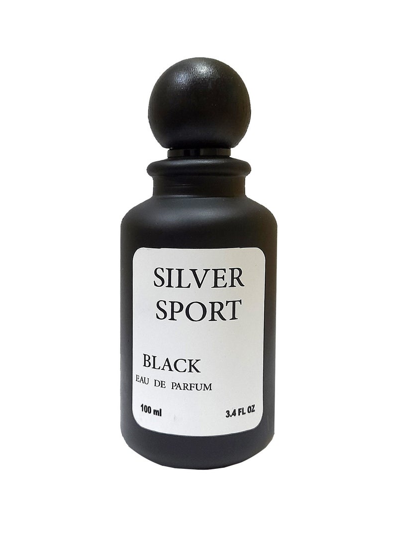 Silver Sport Black Perfume 100ml - Image 2