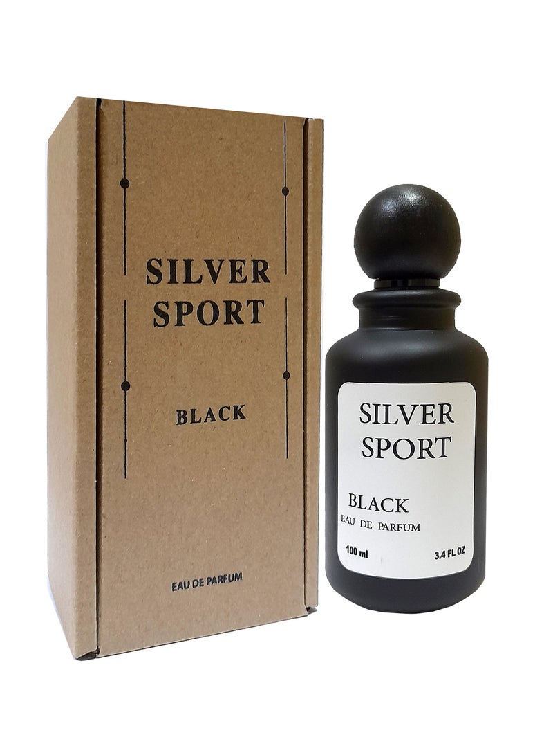 Silver Sport Black Perfume 100ml - Image 1