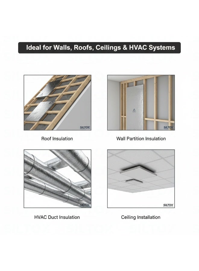 Rockwool Rock Wool Insulation Sheet 120×60×5CM | 30KG/m³ Density Thermal & Acoustic Fire Resistant Mineral Wool Board for Wall, Roof & HVAC Applications - Image 5
